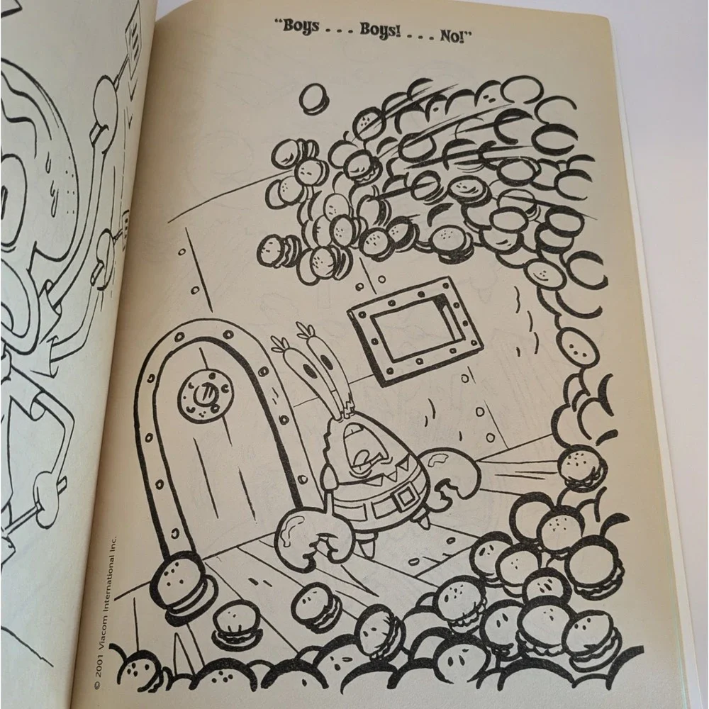 Spongebob The‎ Good Bad Krabby Employee Of The Month Golden Books Coloring Book
